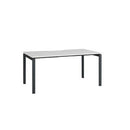 Novah Straight Desk 1500Wx800Dmm White Top / Black Frame