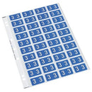Codafile Lateral File Labels Number 3 25mm Sheet 40 Labels
