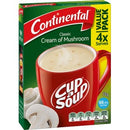 Continental Cup-A-Soup Soup Cream of Mushroom 70g Pack 4