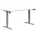 Pryme Standard Electric Desk 1200x700 Snow / Silver