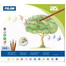 Milan Coloured Pencils Triangular Assorted Colours Box 288