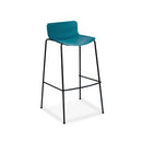 Chair Solutions Aurora Barstool Black 4 Leg Moss Shell