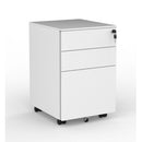 Boost Metal Mobile Pedestal 3 Drawer Locking 300Wx450D White