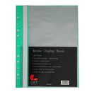 OSC Binder Display Book 20 Pocket A4 Green Pack 10