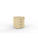 Cubit Mobile Pedestal 4 Drawer Locking 466Wx460Dx640H Oak