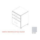 Zealand Mobile 3 Drawer 465(w)x500(d)x660(h) 18mm Melamine Panel withLock White