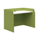 Sonic Focus Desk Acoustic 850h x 1200l x 800d Banana Green Snow