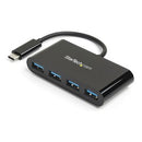 Startech 4-Port USB-C Hub USB-C to 4x USB-A USB 3.0 Hub 5Gbps Bus Powered