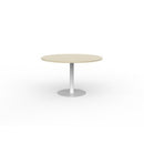 Polo Meeting Table Round 1200mm Maple / White Frame