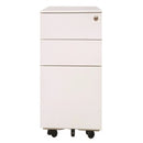 Milano Mobile Pedestal Slimline 2 Drawer + 1 File 300Wx575Hmm White