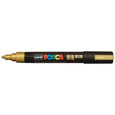 Uni Posca Paint Marker Bullet Tip Medium PC-5M 1.8-2.5mm Gold