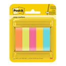 Post-it Page Markers 670-5ASST 15 x 50mm Assorted Colours Pack 5