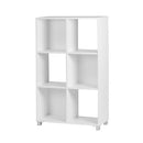 Zealand Cubby Hole Bookcase 6 Cube 800(w)x1250(h)x300(d) 18mm MelaminePanel Tawa