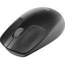 Logitech Mouse M190 Full Size Recycled Wireless Charcoal