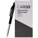 Cargo Ballpoint Pen Retractable Medium 1.0mm Black Box 12