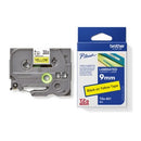 Brother P-Touch Labelling Tape Laminating TZe-621 9mm x 8m Black On Yellow