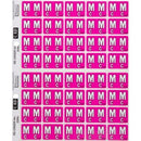 Filecorp C-Ezi Lateral File Labels Alpha Letter Mc 24 x 31mm Pink Sheet40