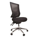 Buro Metro II 24/7 Mesh High Back Aluminium Base Black
