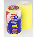 Quikstik Mark I Labels 22 x 12mm Fluoro Yellow Roll 1500 Pack 5
