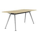 Team Boardroom Table 1800W x 800D Oak / Silver