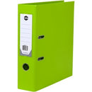 Marbig Lever Arch File PE Linen A4 Lime Green