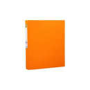 Marbig Ring Binder PE Linen 2D A4 25mm Orange