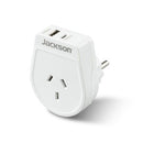 Jackson Slim Outbound 1x Usb-a And 1x Usb-c Travel Adaptor Use In EurBali