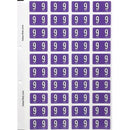Filecorp ColourFind Lateral File Labels Number 9 25 x 42mm Purple Sheet40