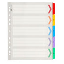 Marbig Indices Printed Numbers 1-5 Extra Wide A4