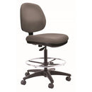 Image Architectural Task Chair Mid Back With Architectural Footring &Hi Gas Lift Charcoal