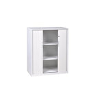 Proceed Storage Steel Tambour 2 Adjustable Shelves 1200Wx1020Hmm White