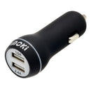 Moki Dual USB Car Charger - Black