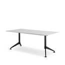 Eiffel Meeting Table 1800x900 White Top Black Frame