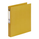 Marbig Ring Binder PE Linen 2D A4 25mm Yellow