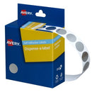 Avery Dot Stickers Dispenser 937274 14mm Round Silver Pack 500