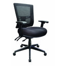 Metro II Task Chair Mesh Mid Back 3 Lever with arms Black