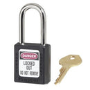 Master Lock Safety Padlock Steel Shackle Black