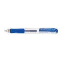 Pentel Hybrid Gel Grip Rollerball Pen Retractable Fine K157 0.7mm Blue