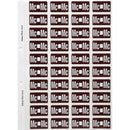 Filecorp ColourFind Lateral File Labels Alpha Letter Mc 25 x 42mm BrownSheet 40
