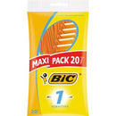 BIC Single Blade Sensitive Skin Disposable Shaver Pack of 20