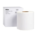 Okin Direct Thermal Labels Permanent 100 x 174mm 38mm Core White Roll330