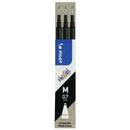 Pilot Frixion Gel Pen Refill For Ball And Clicker Fine 0.7mm Black Pack3