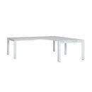 Novah Corner Desk 1800Wx1800Wx700Dmm White Top / White Frame