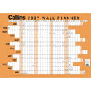 Collins 2027 Wall Planner Unlaminated A3 Orange