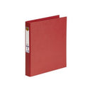 Marbig Ring Binder PE Linen 2D A4 25mm Red