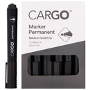 Cargo Permanent Marker Recycled Bullet Tip 2.5mm Black Box 12