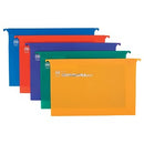 FM Crystalfile Suspension Files Polypropylene Foolscap Assorted ColoursPack 10
