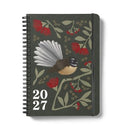 Ambassador NZ Nature 2027 Diary Day To Page Wiro A5 Piwakawaka