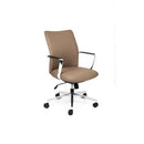 Director Meeting / Boardroom Chair Mid Back Tan Leather