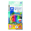 Staedtler Noris Aquarell Coloured Pencils Watercolour Assorted Colours Pack 12